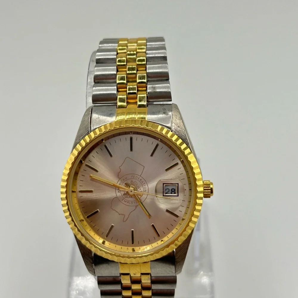 Men’s American federation employees Luxury Two-Tone Watch #621 running